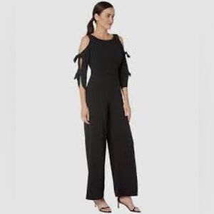 Donna Morgan Black Cold Shoulder Jumpsuit